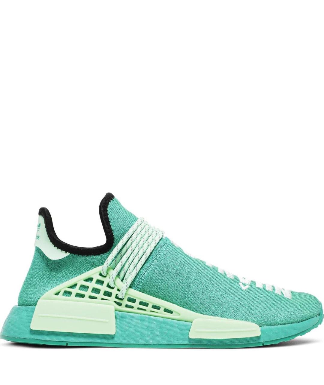 ADIDAS BY PHARRELL WILLIAMS Зеленые текстильные низкие кроссовки / кеды, фото 7