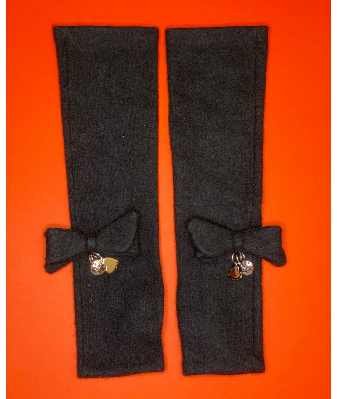 CHRISTIAN DIOR PRE-OWNED Черные кашемировые перчатки, фото 6