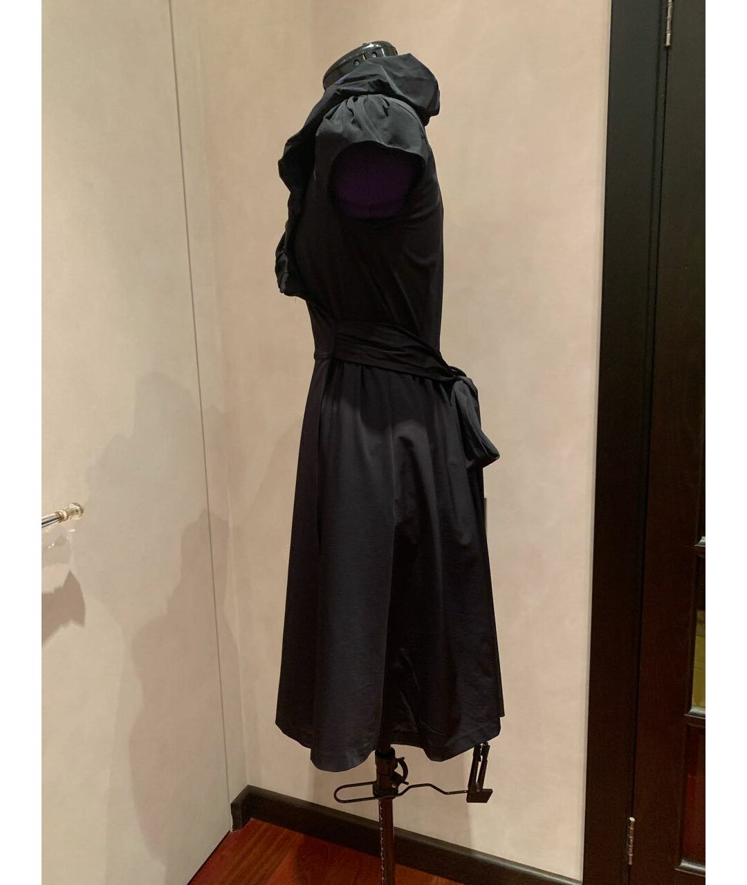 DIANE VON FURSTENBERG Черное полиамидовое повседневное платье, фото 5