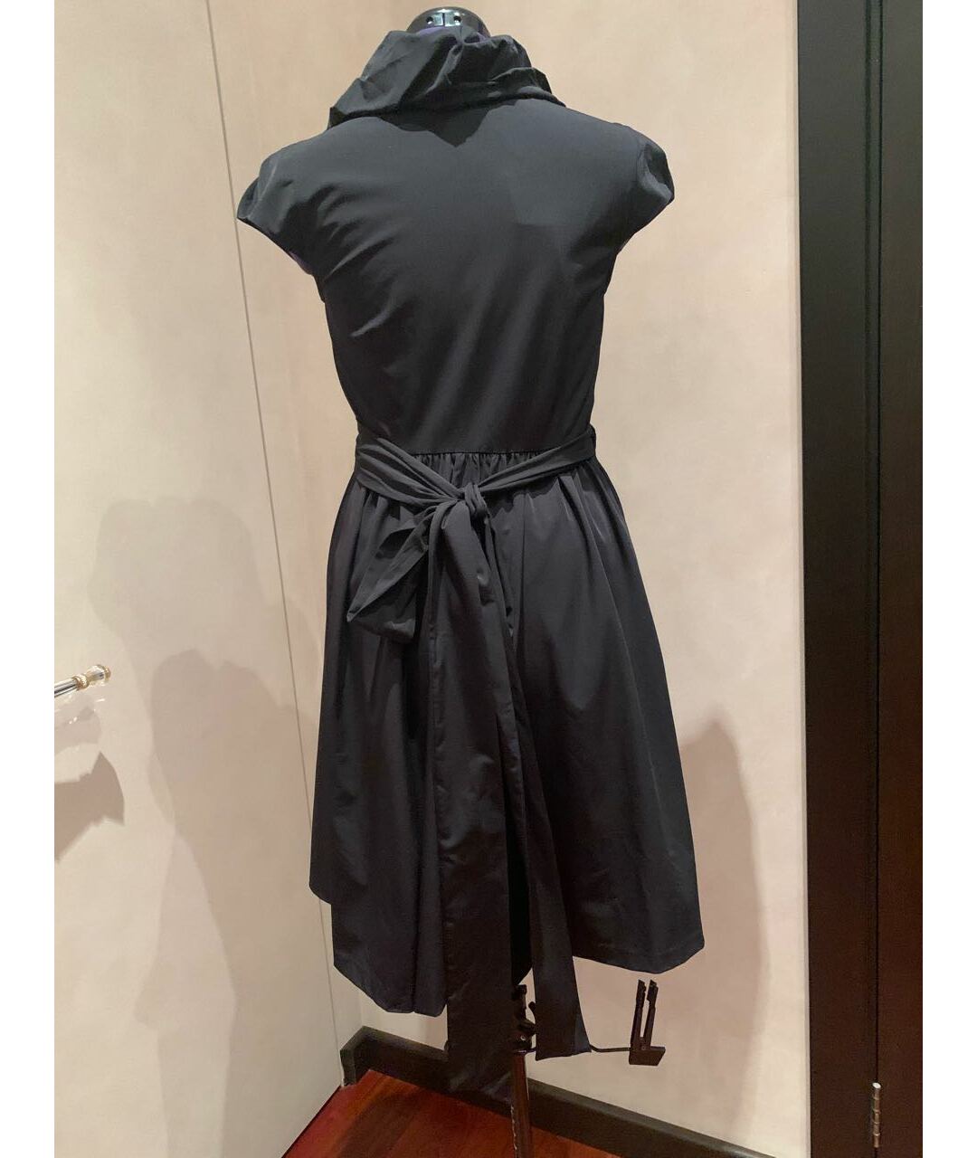 DIANE VON FURSTENBERG Черное полиамидовое повседневное платье, фото 2