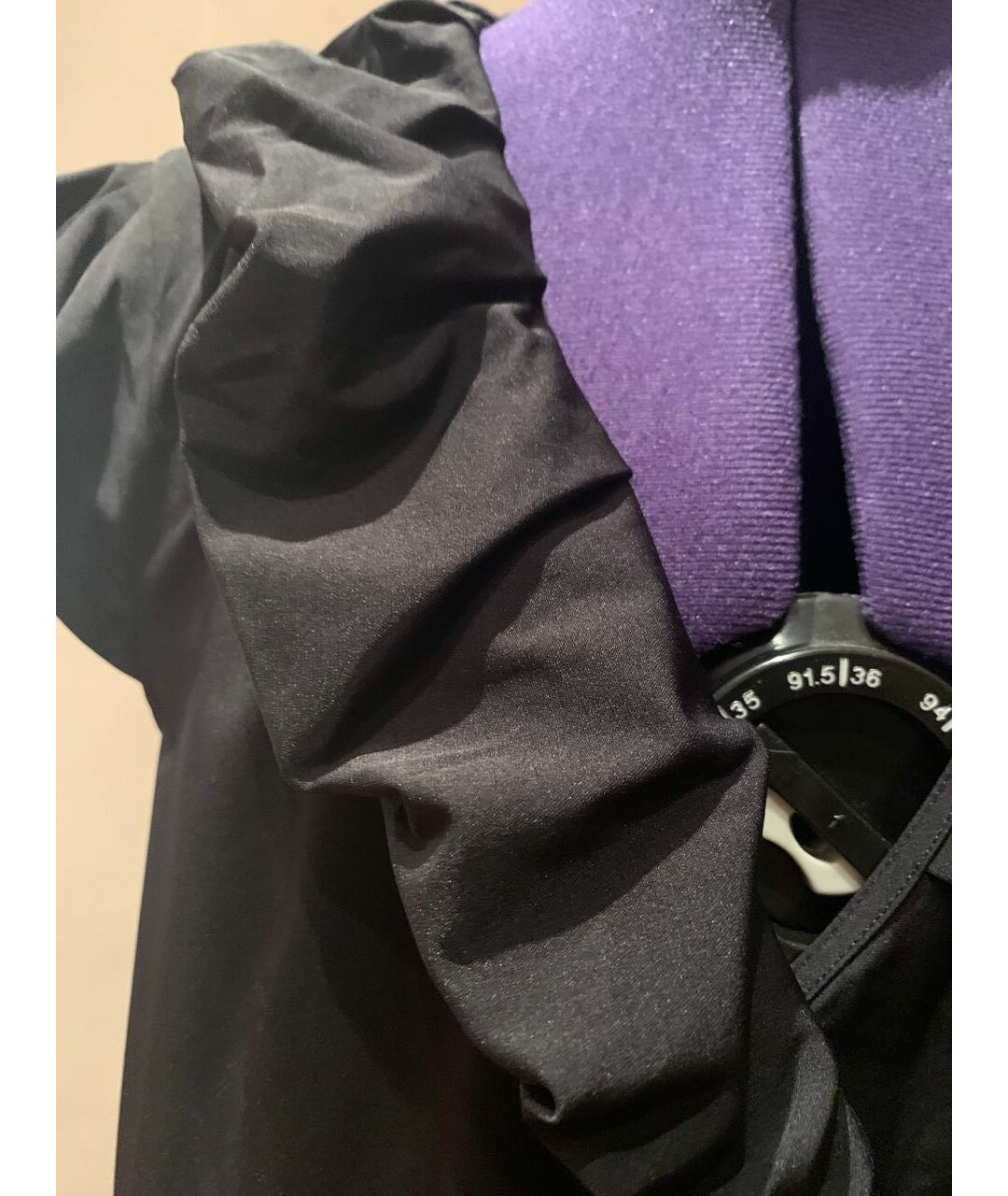 DIANE VON FURSTENBERG Черное полиамидовое повседневное платье, фото 6