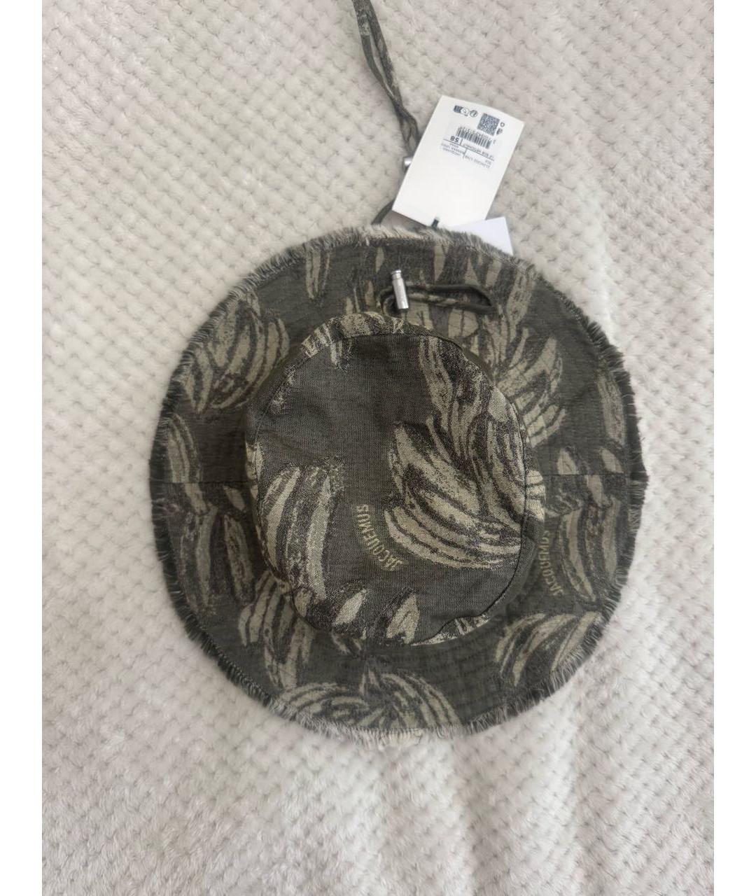 JACQUEMUS Хаки хлопковая панама, фото 3