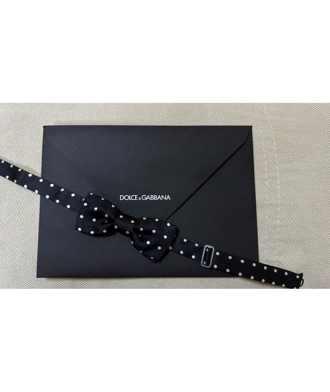 DOLCE&GABBANA Черная шелковая бабочка, фото 4