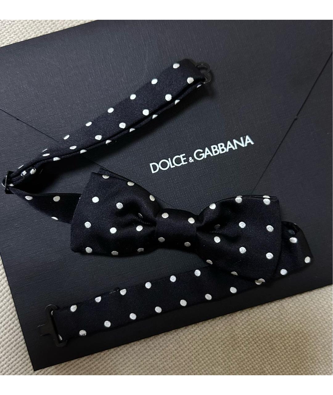 DOLCE&GABBANA Черная шелковая бабочка, фото 3