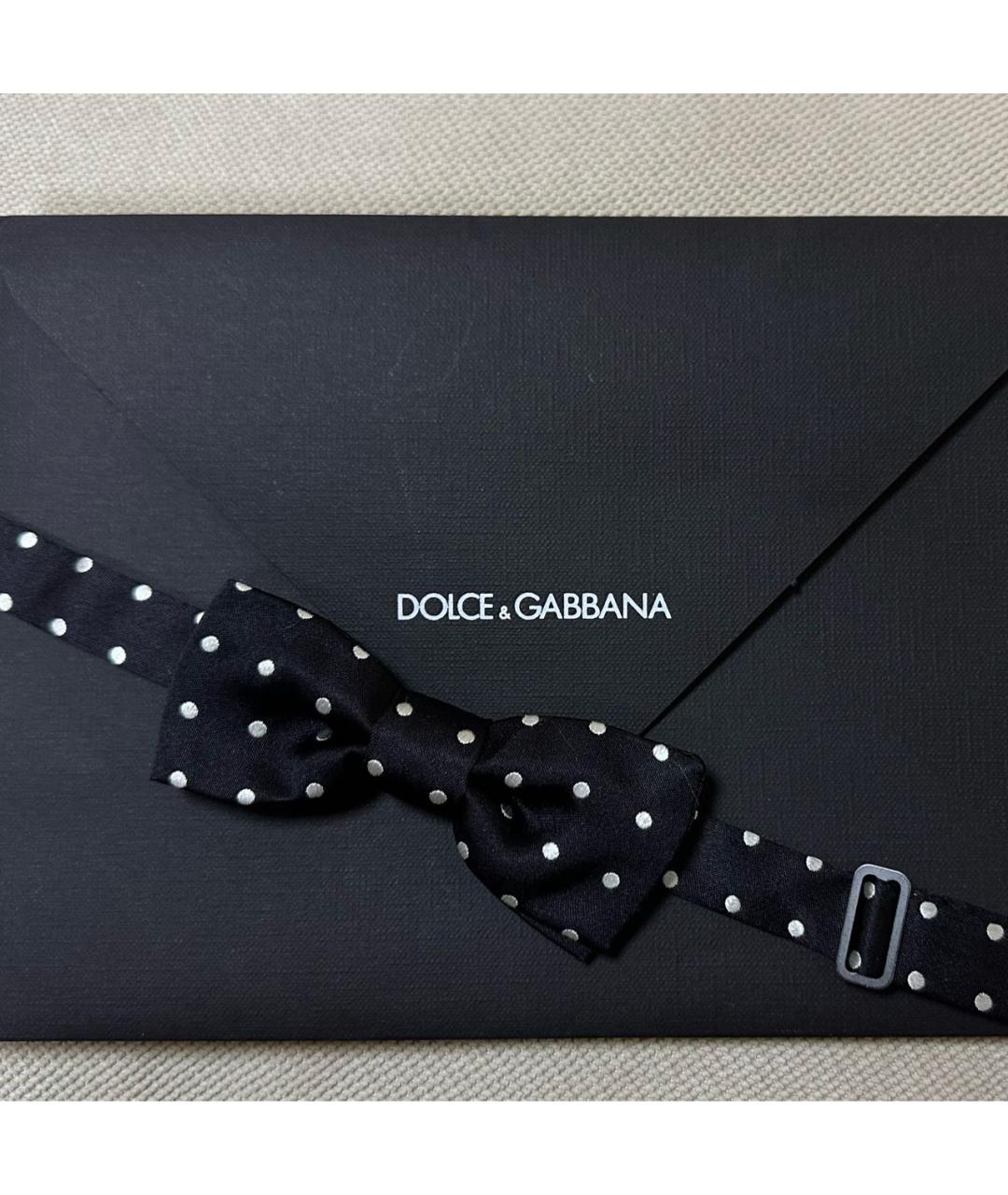 DOLCE&GABBANA Черная шелковая бабочка, фото 7