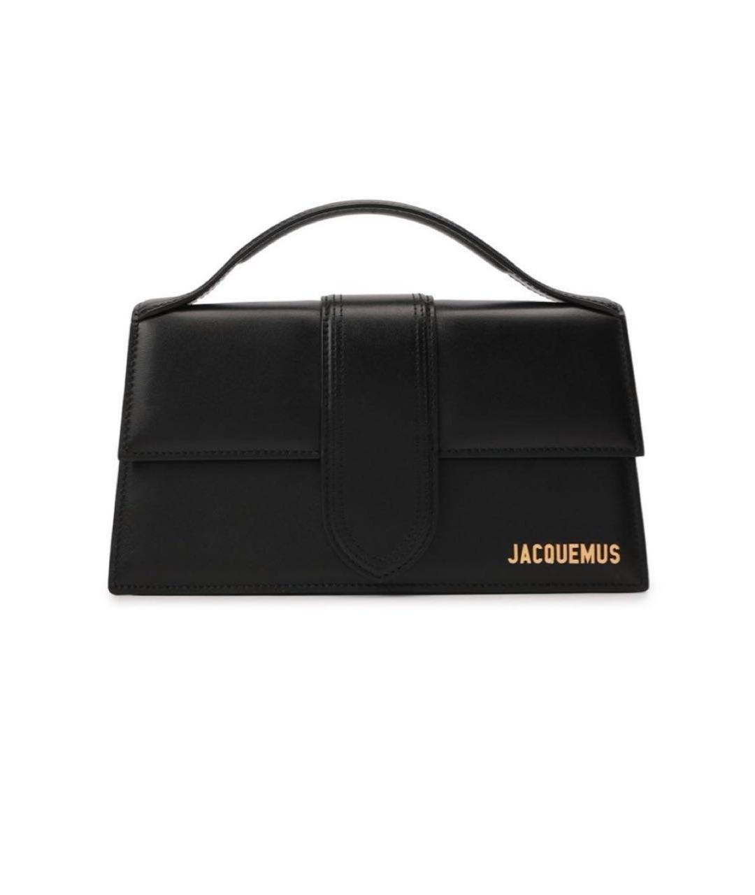 JACQUEMUS Розовая кожаная сумка с короткими ручками, фото 1