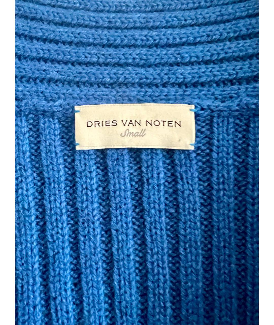 DRIES VAN NOTEN Синий шерстяной джемпер / свитер, фото 3