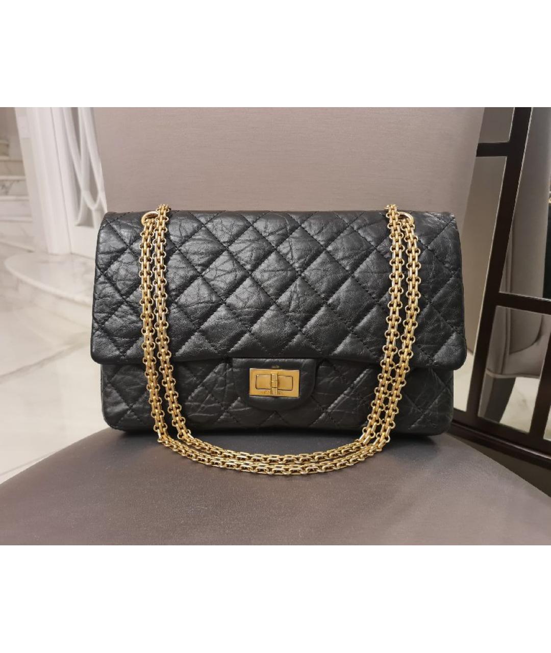 CHANEL Черная кожаная сумка через плечо, фото 10