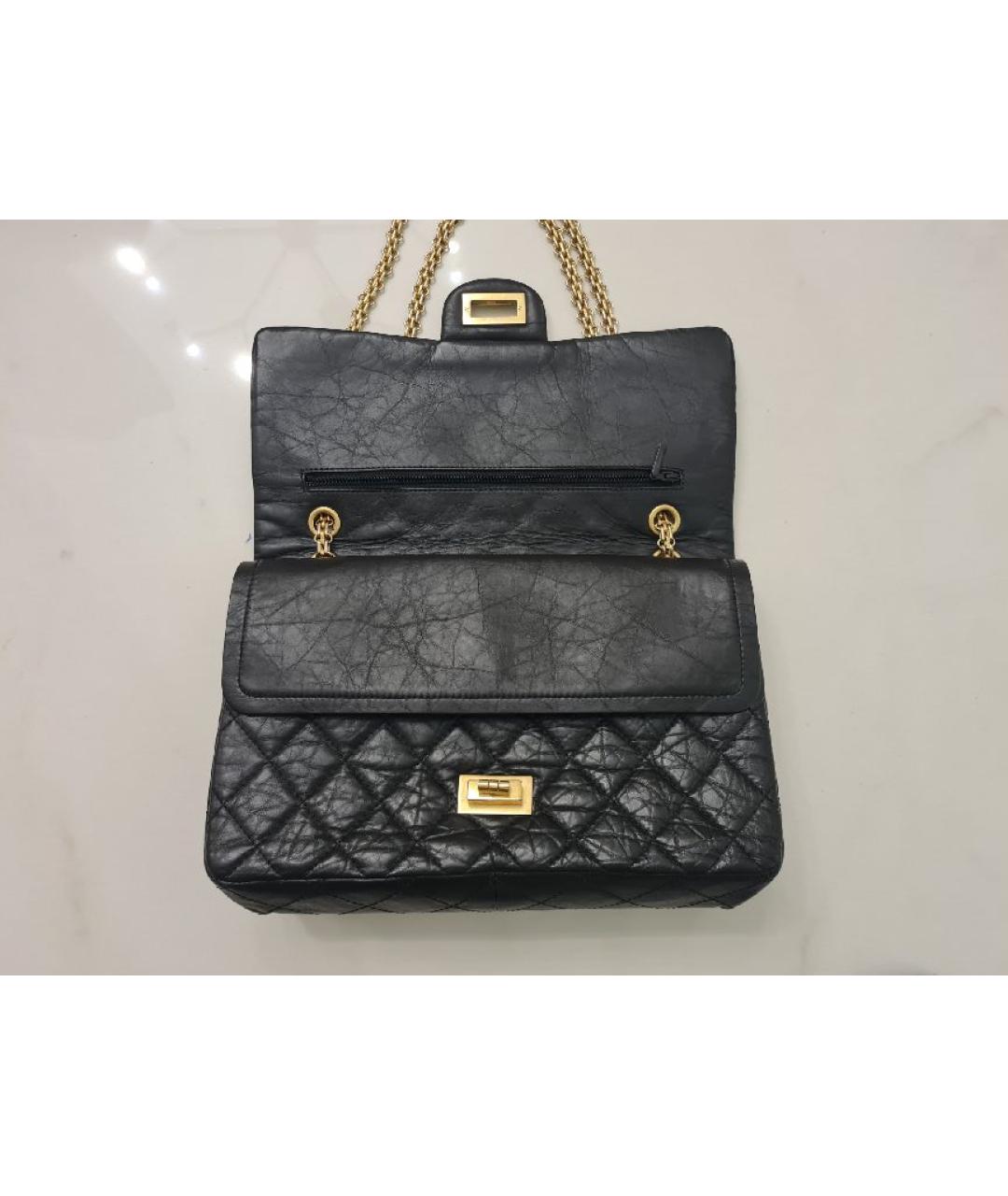 CHANEL Черная кожаная сумка через плечо, фото 6
