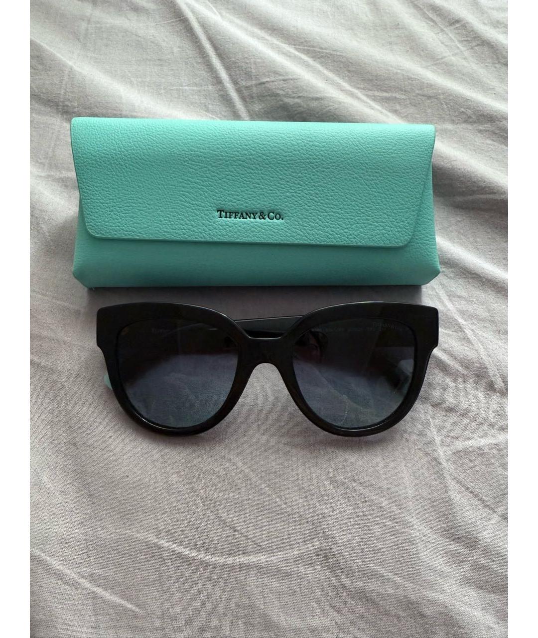 TIFFANY&CO Черные пластиковые солнцезащитные очки, фото 7
