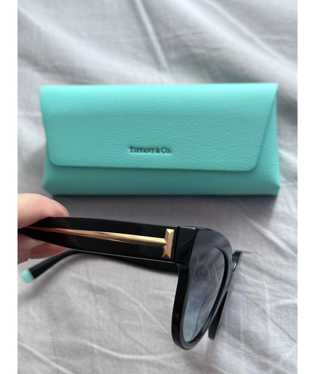 TIFFANY&CO Черные пластиковые солнцезащитные очки, фото 3