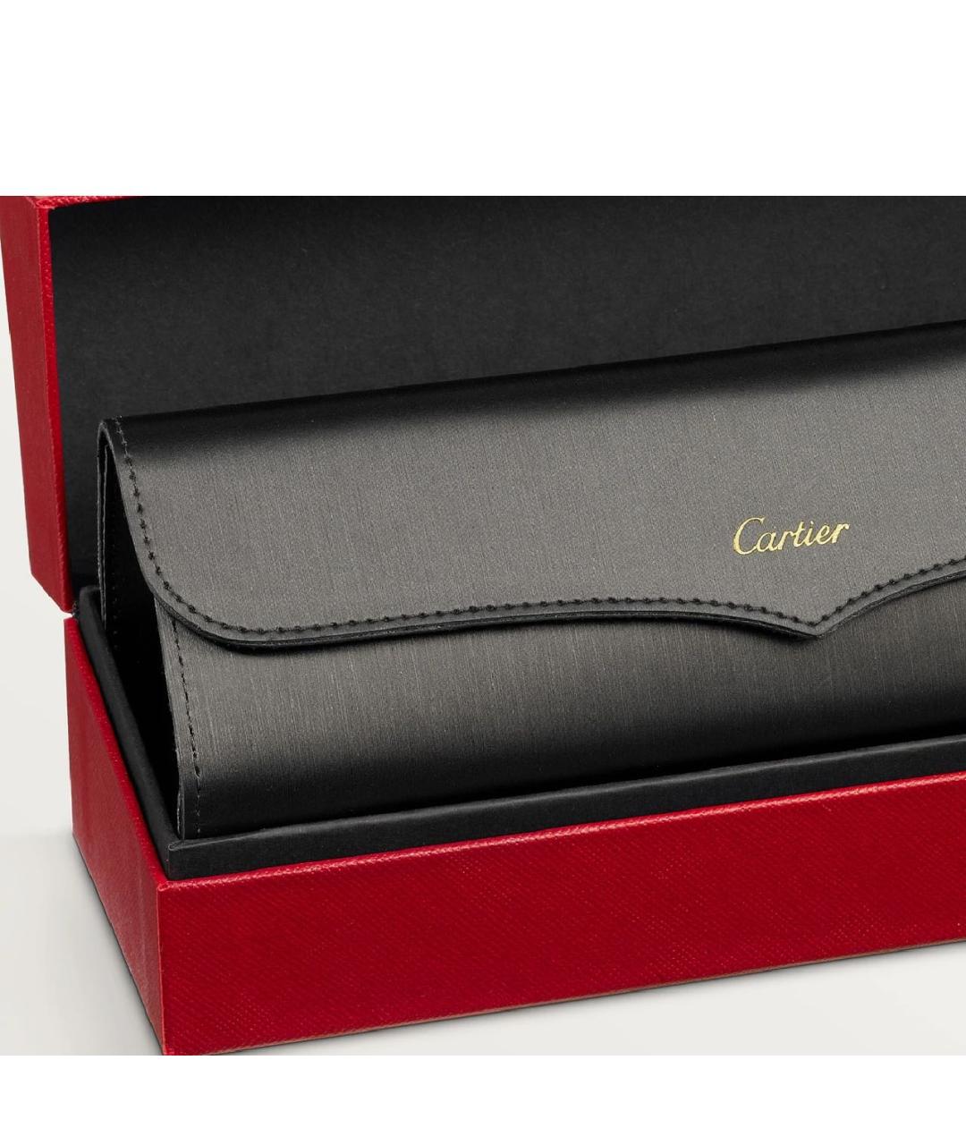 CARTIER Серые металлические солнцезащитные очки, фото 4