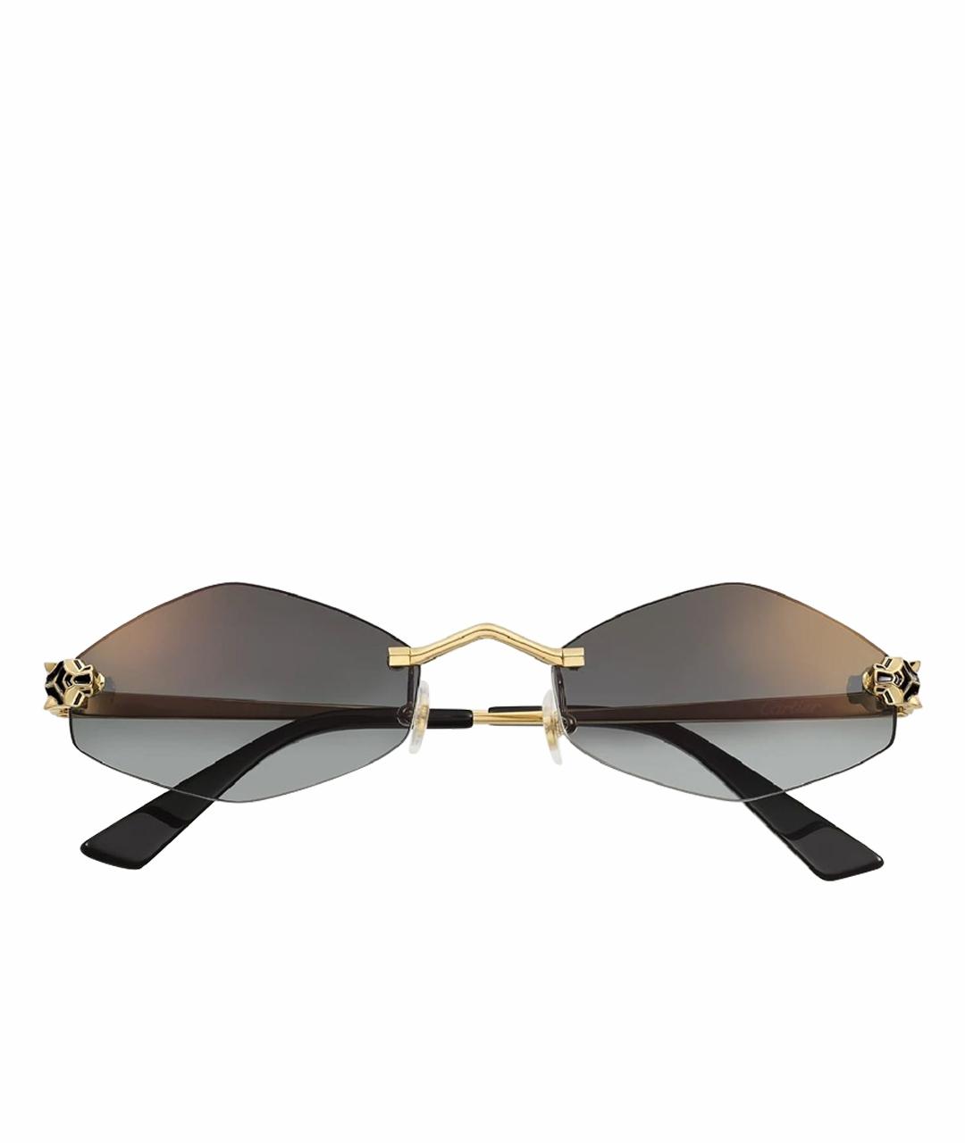 CARTIER Серые металлические солнцезащитные очки, фото 1