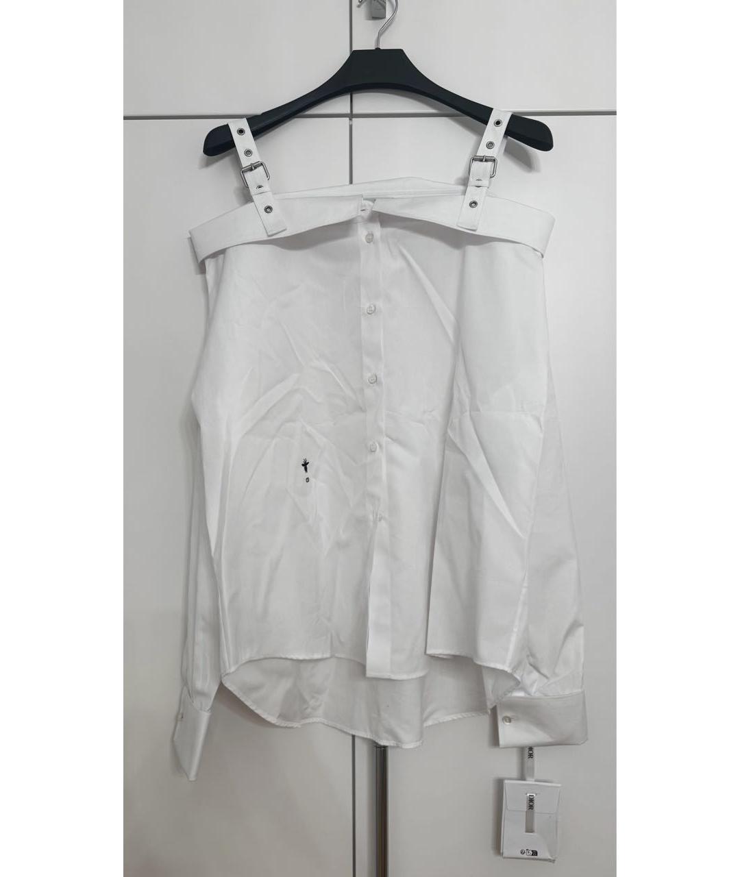 CHRISTIAN DIOR Белая хлопковая рубашка, фото 4