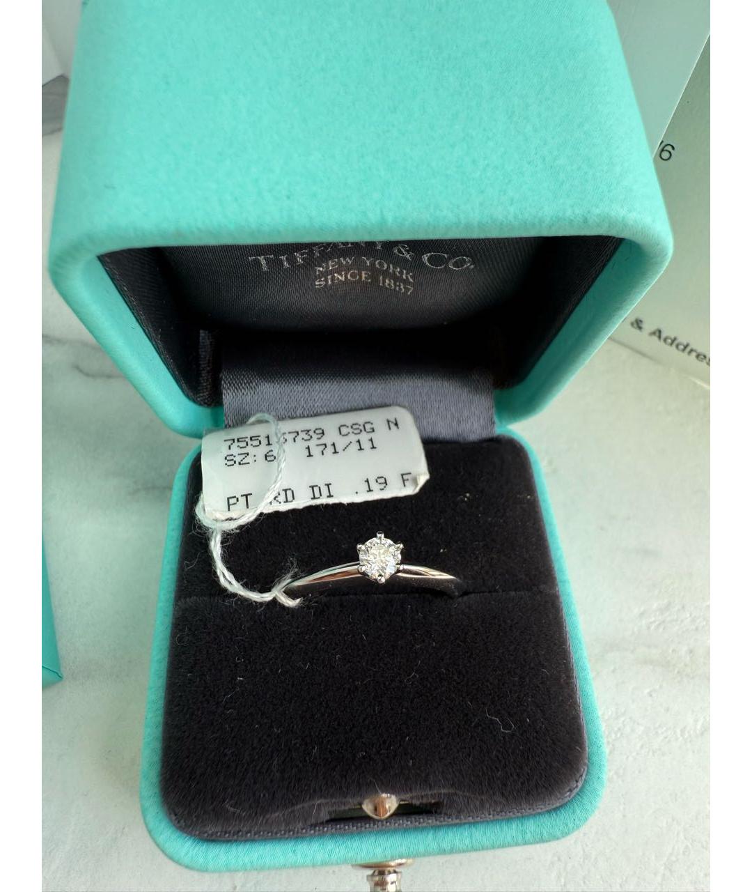 TIFFANY&CO Платиновое кольцо, фото 2