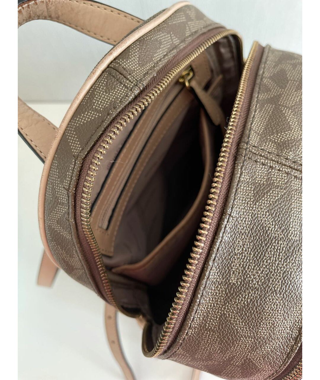 MICHAEL KORS Коричневый кожаный рюкзак, фото 4
