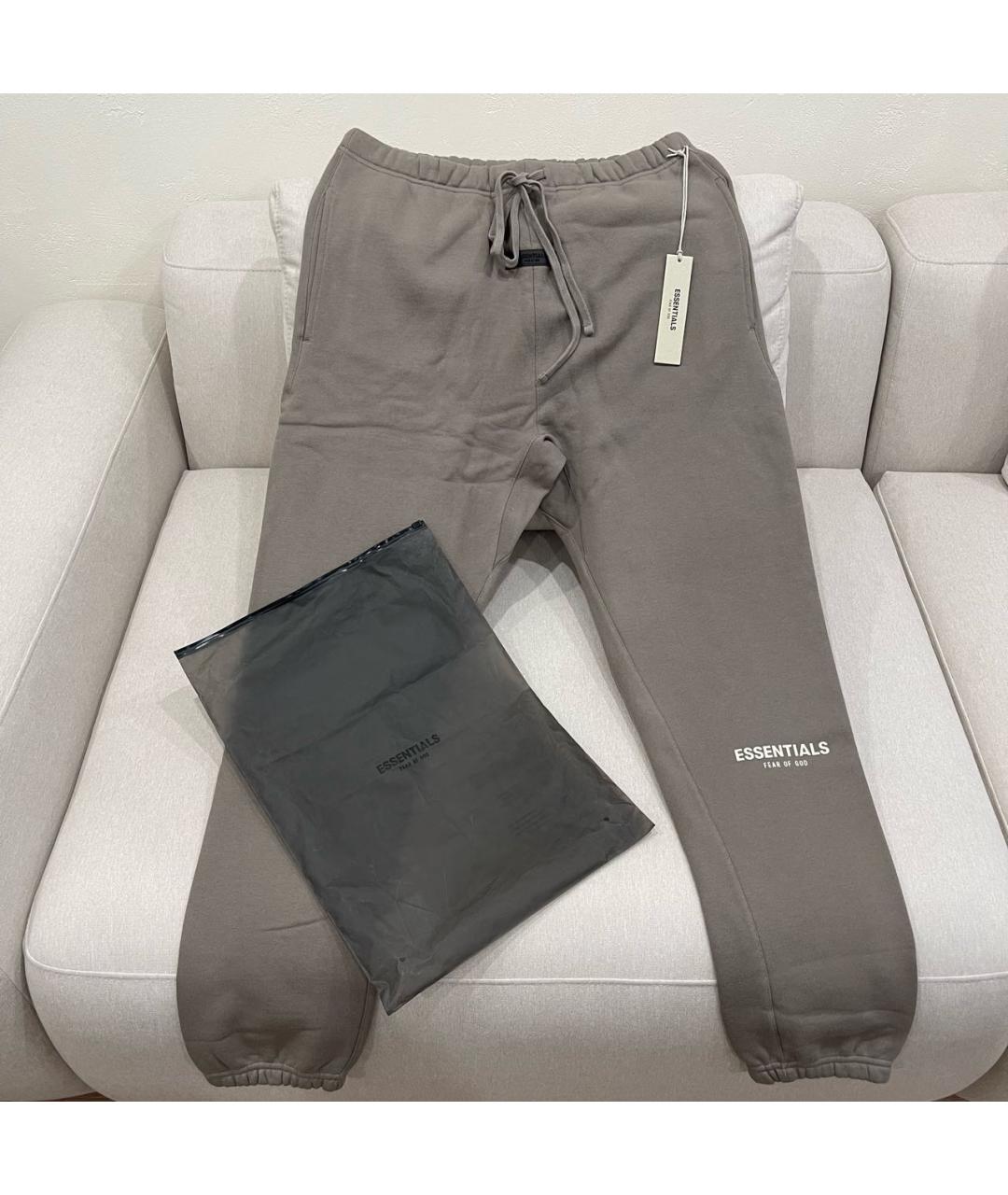 FEAR OF GOD ESSENTIALS Бежевые хлопковые повседневные брюки, фото 2