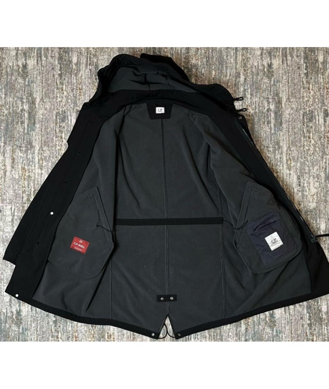 CP COMPANY Черная полиэстеровая парка, фото 4