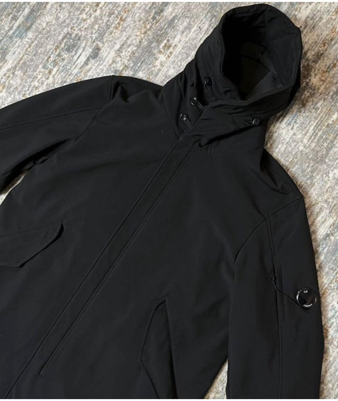 CP COMPANY Черная полиэстеровая парка, фото 2