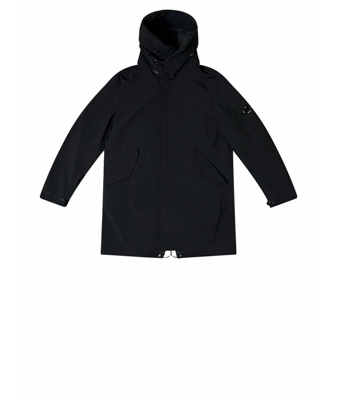 CP COMPANY Черная полиэстеровая парка, фото 1