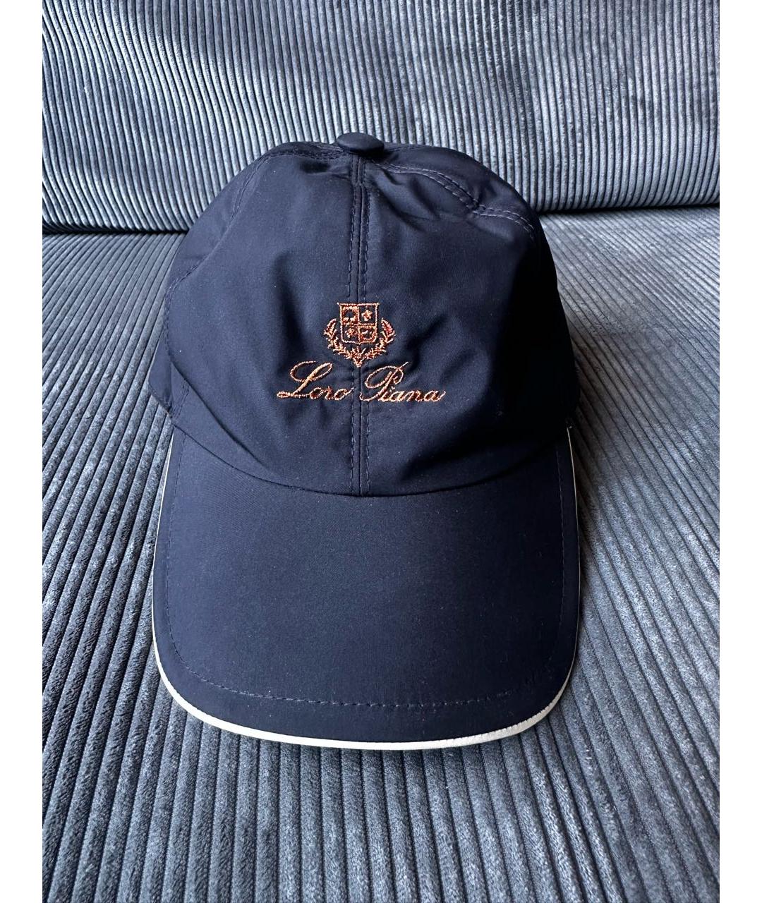 LORO PIANA Темно-синяя кепка/бейсболка, фото 6