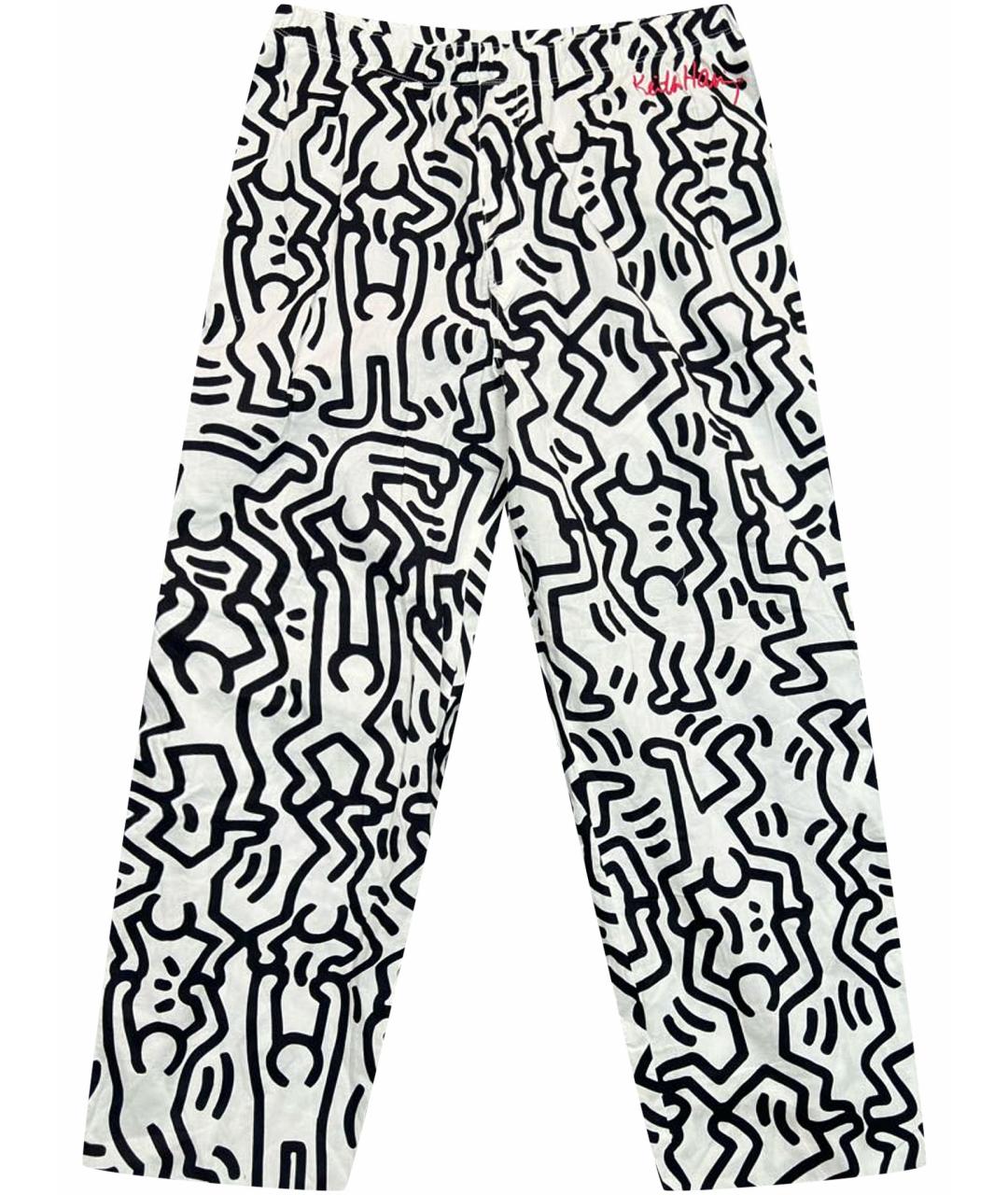 KEITH HARING Мульти хлопковые повседневные брюки, фото 1