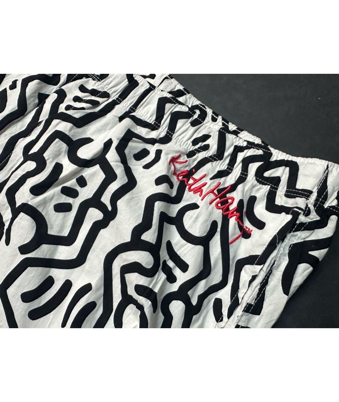 KEITH HARING Мульти хлопковые повседневные брюки, фото 4