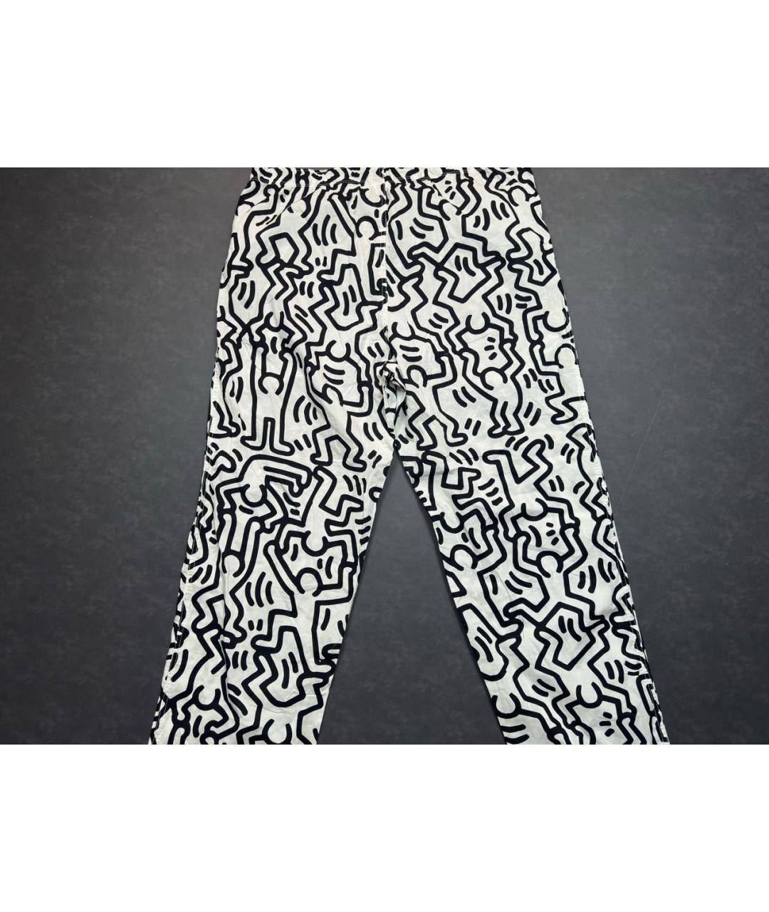 KEITH HARING Мульти хлопковые повседневные брюки, фото 2