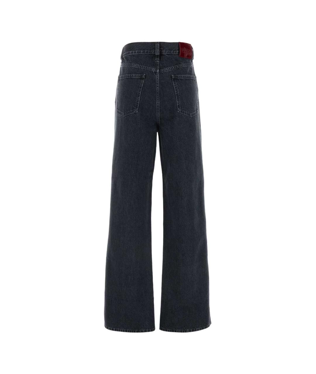 GUCCI Черные хлопковые прямые джинсы, фото 2