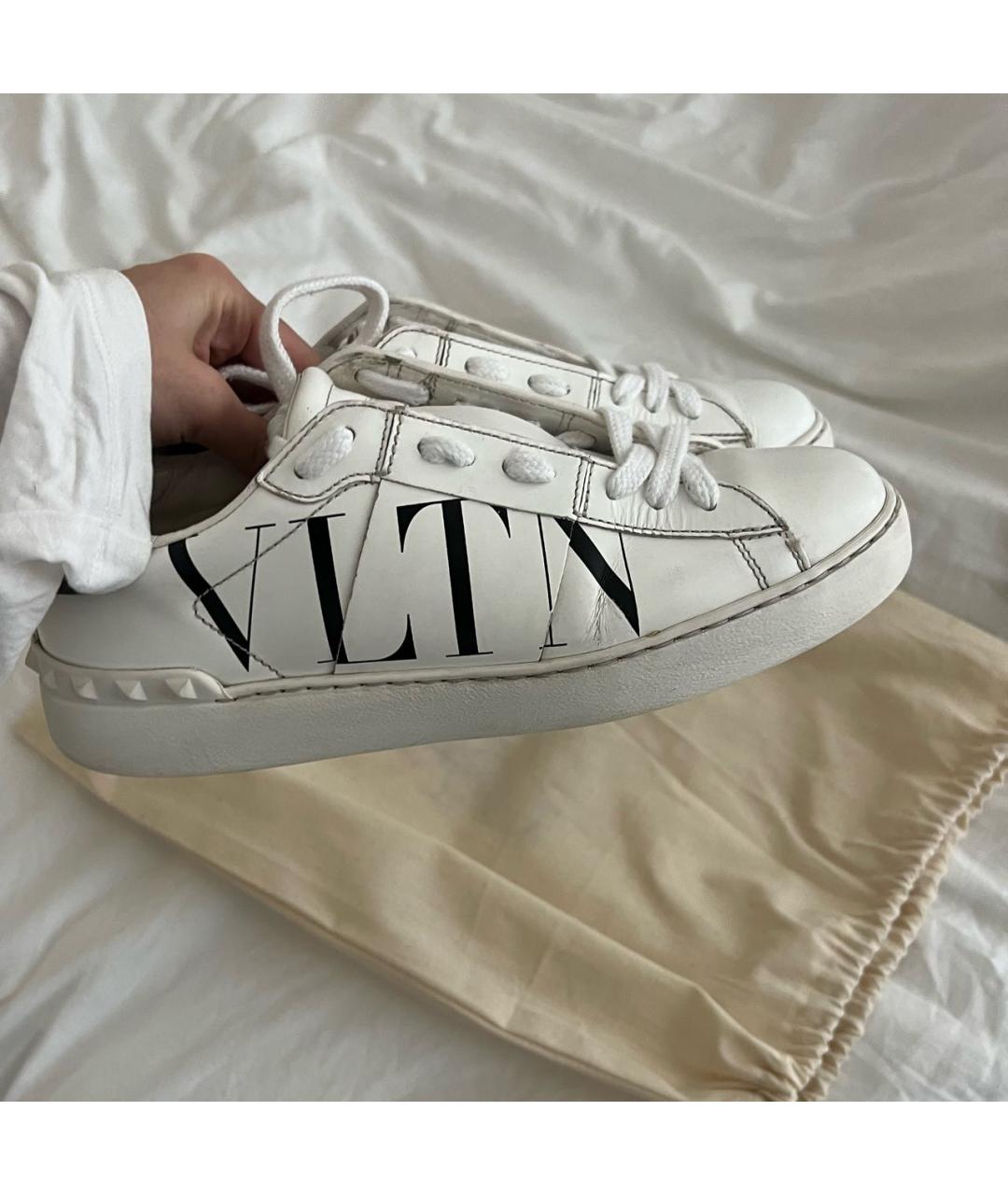 VALENTINO Белые кожаные кеды, фото 3