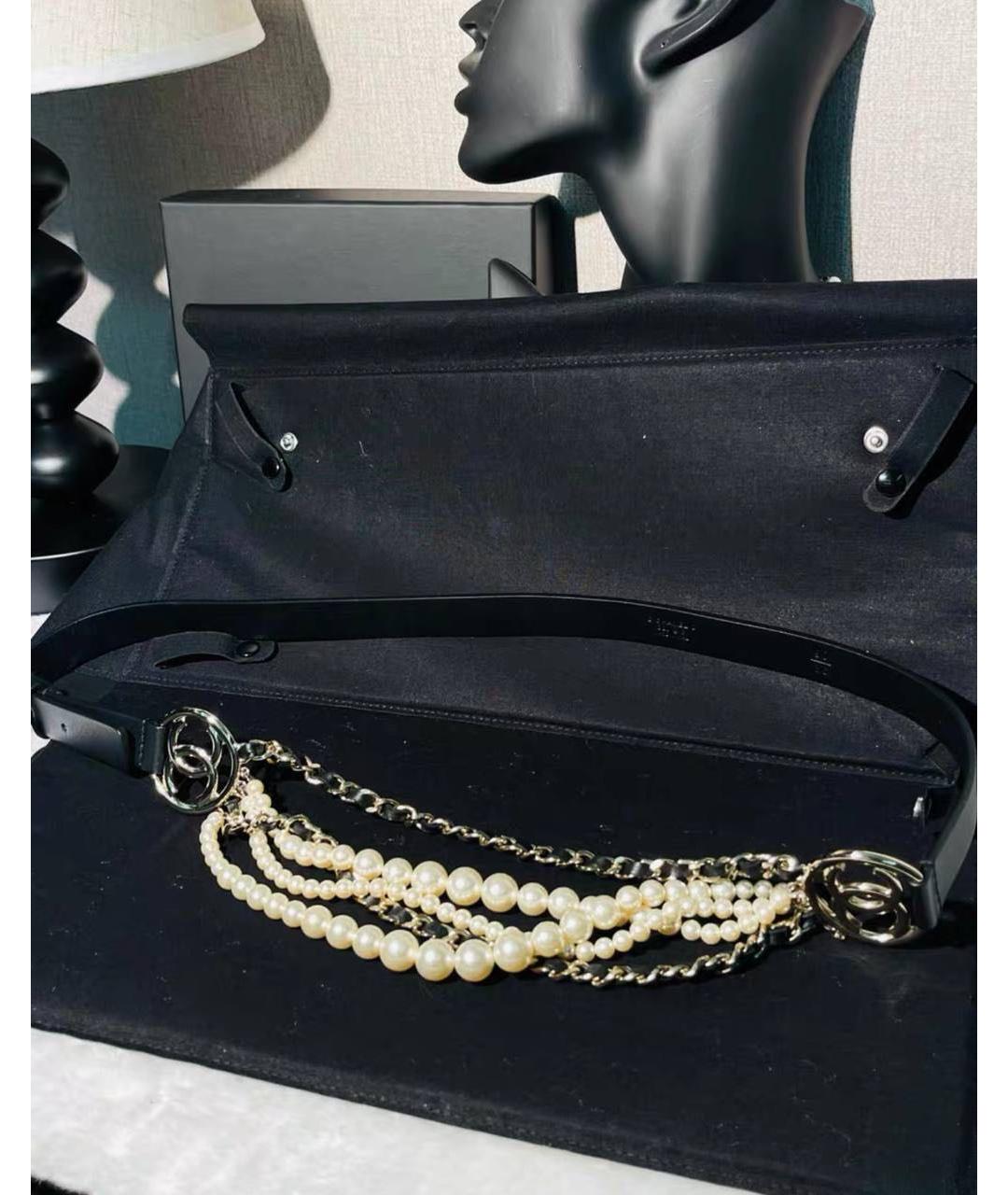 CHANEL Черный ремень, фото 3