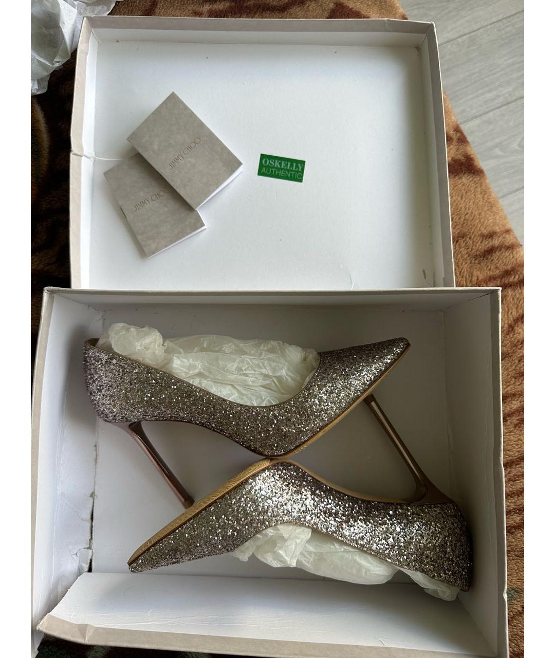 JIMMY CHOO Розовые текстильные туфли, фото 6