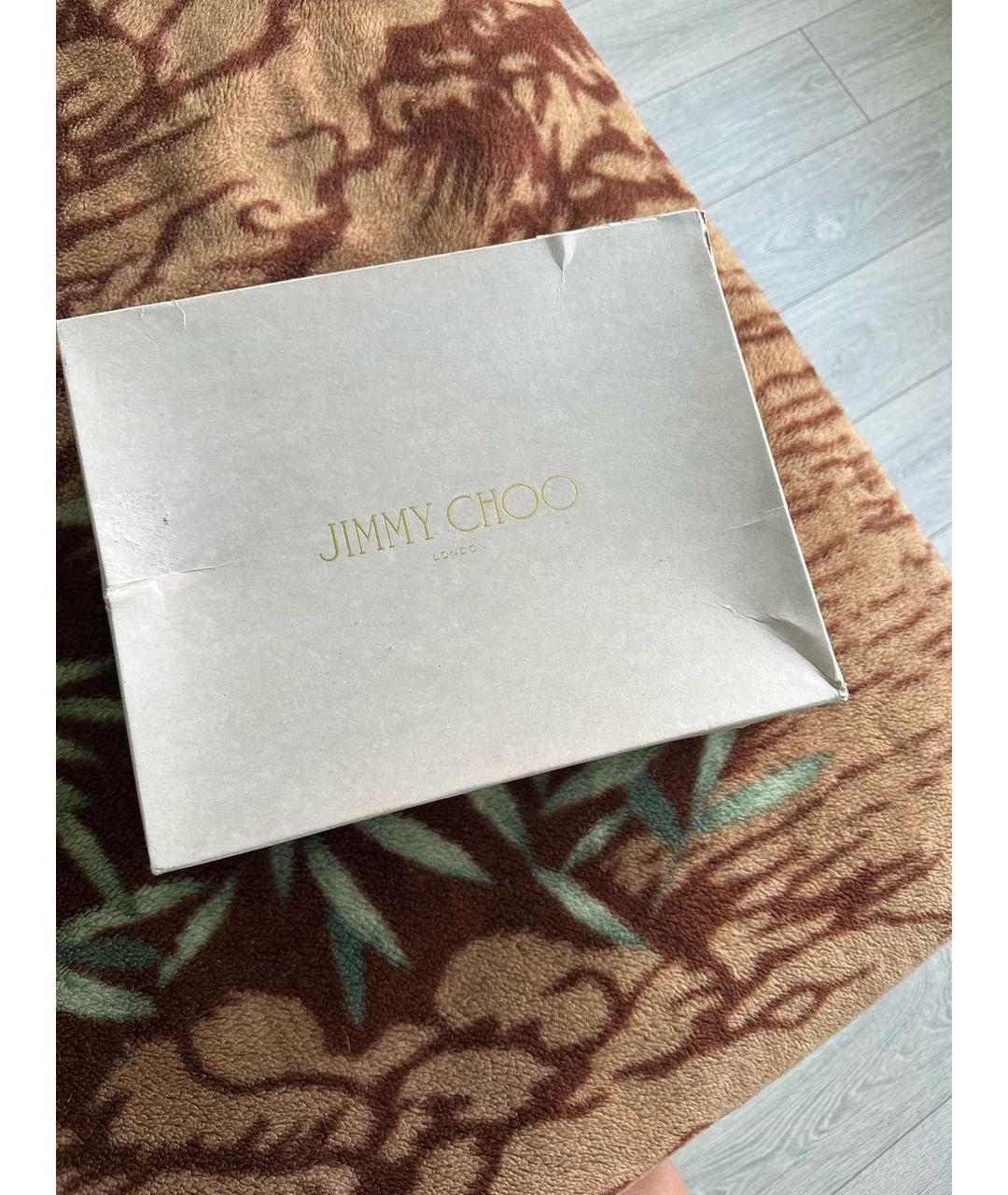 JIMMY CHOO Розовые текстильные туфли, фото 5