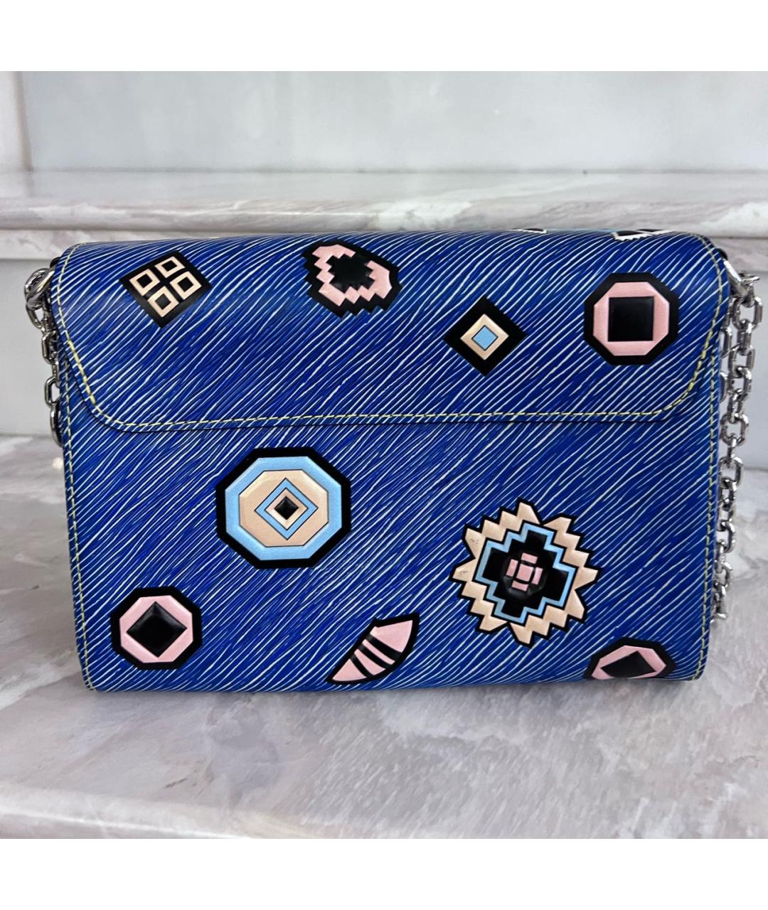 LOUIS VUITTON Синяя кожаная сумка тоут, фото 2
