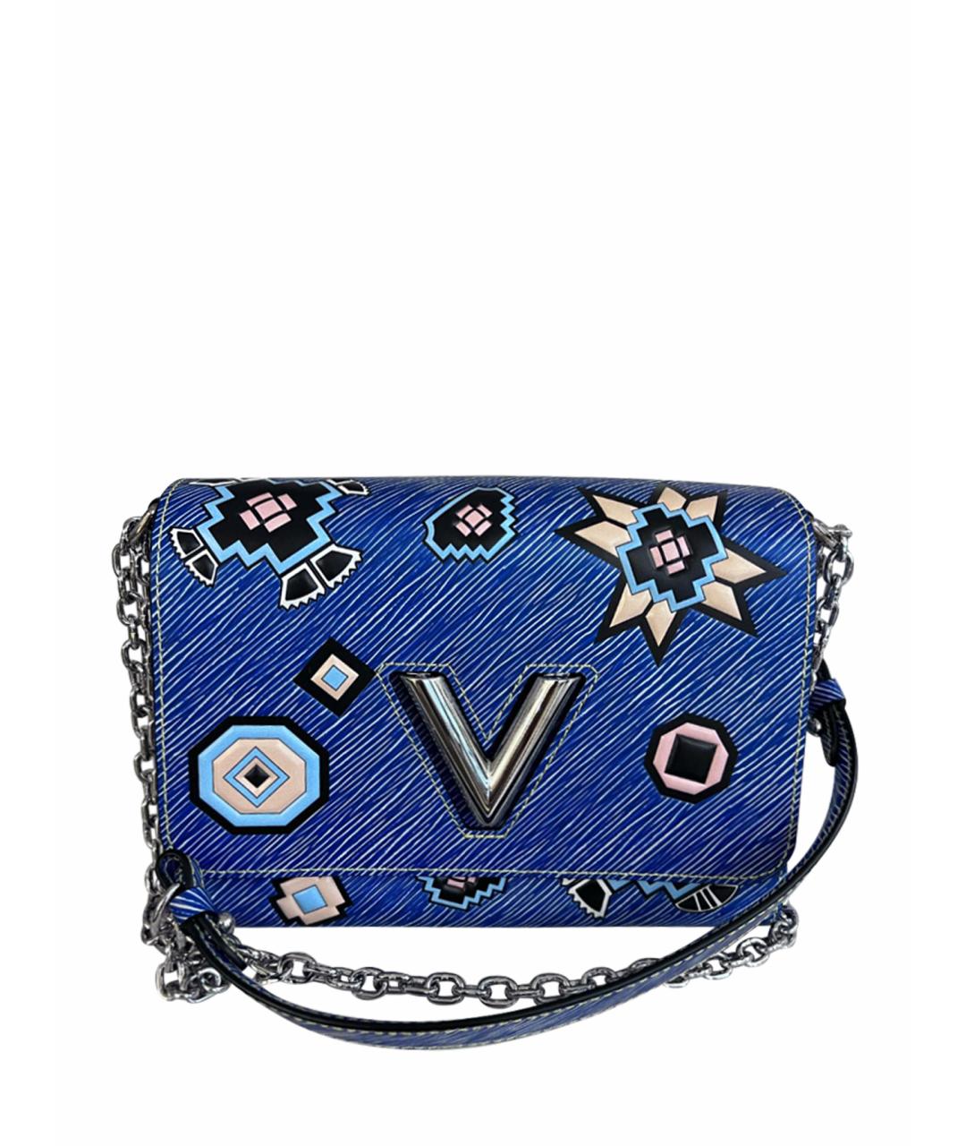 LOUIS VUITTON Синяя кожаная сумка тоут, фото 1