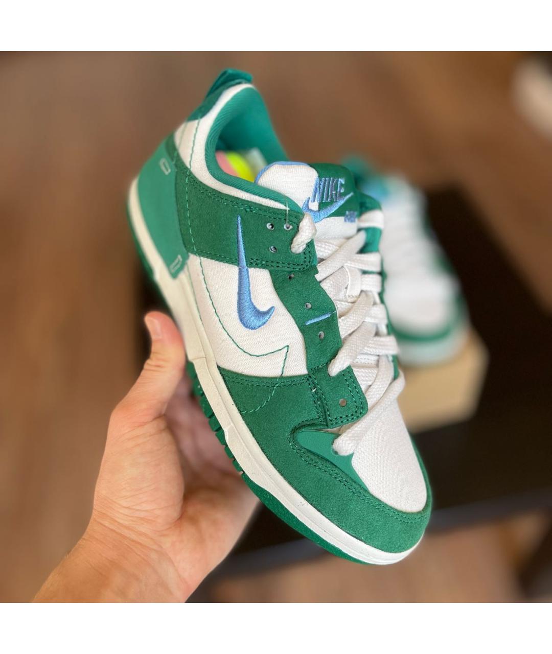 NIKE Зеленые текстильные кроссовки, фото 3