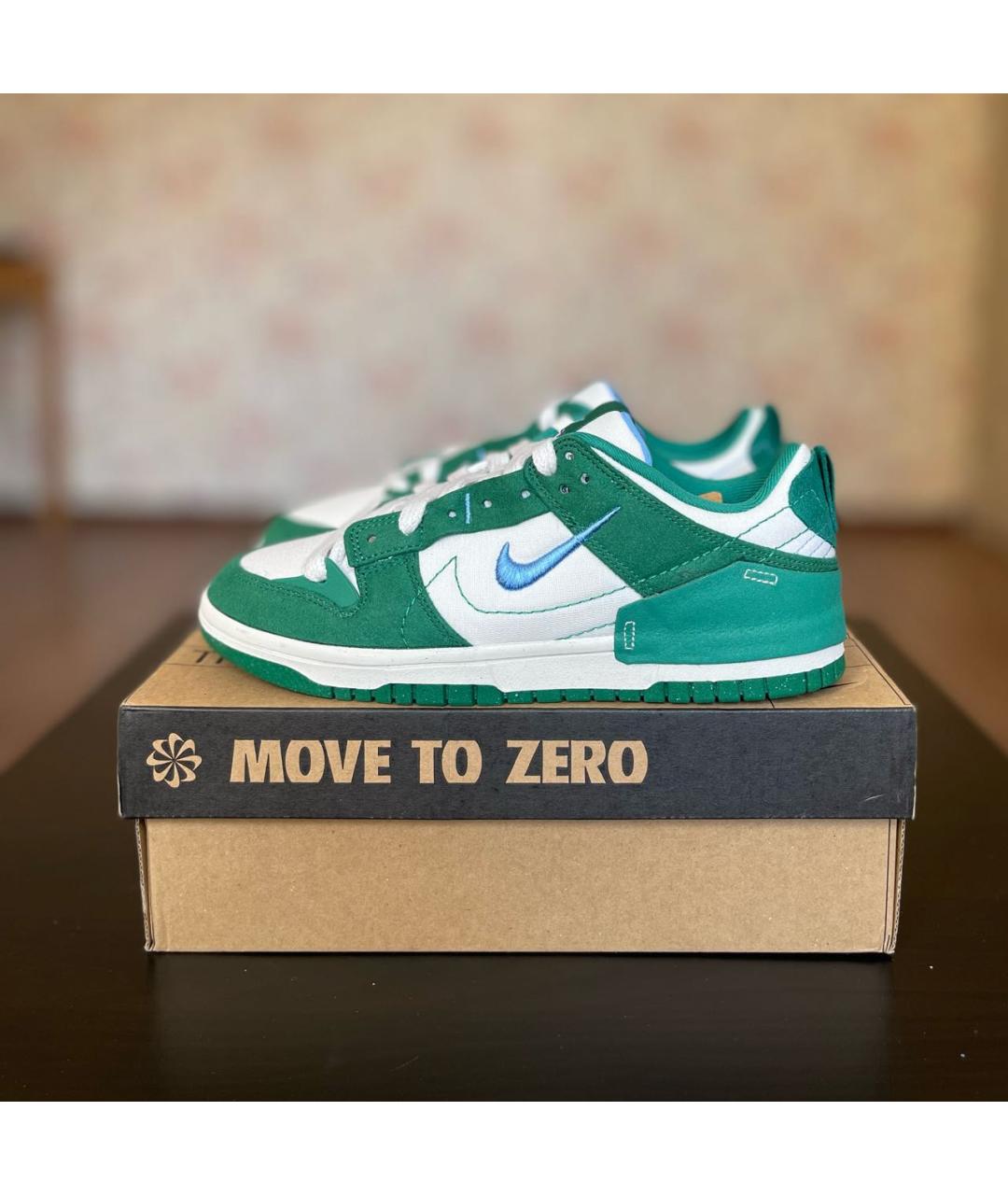 NIKE Зеленые текстильные кроссовки, фото 6