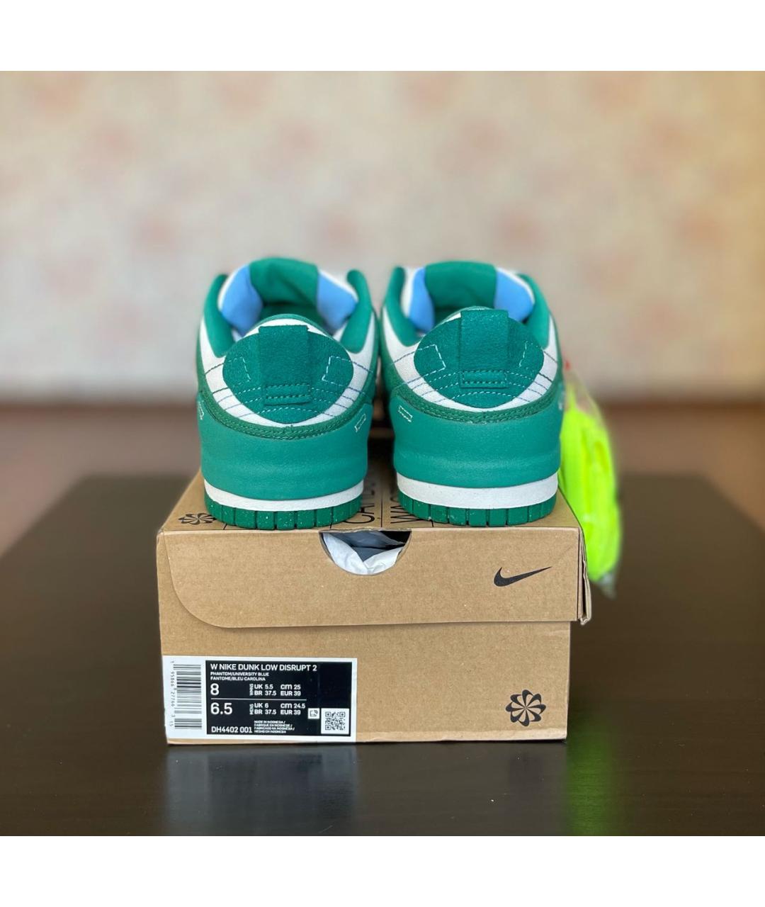 NIKE Зеленые текстильные кроссовки, фото 4