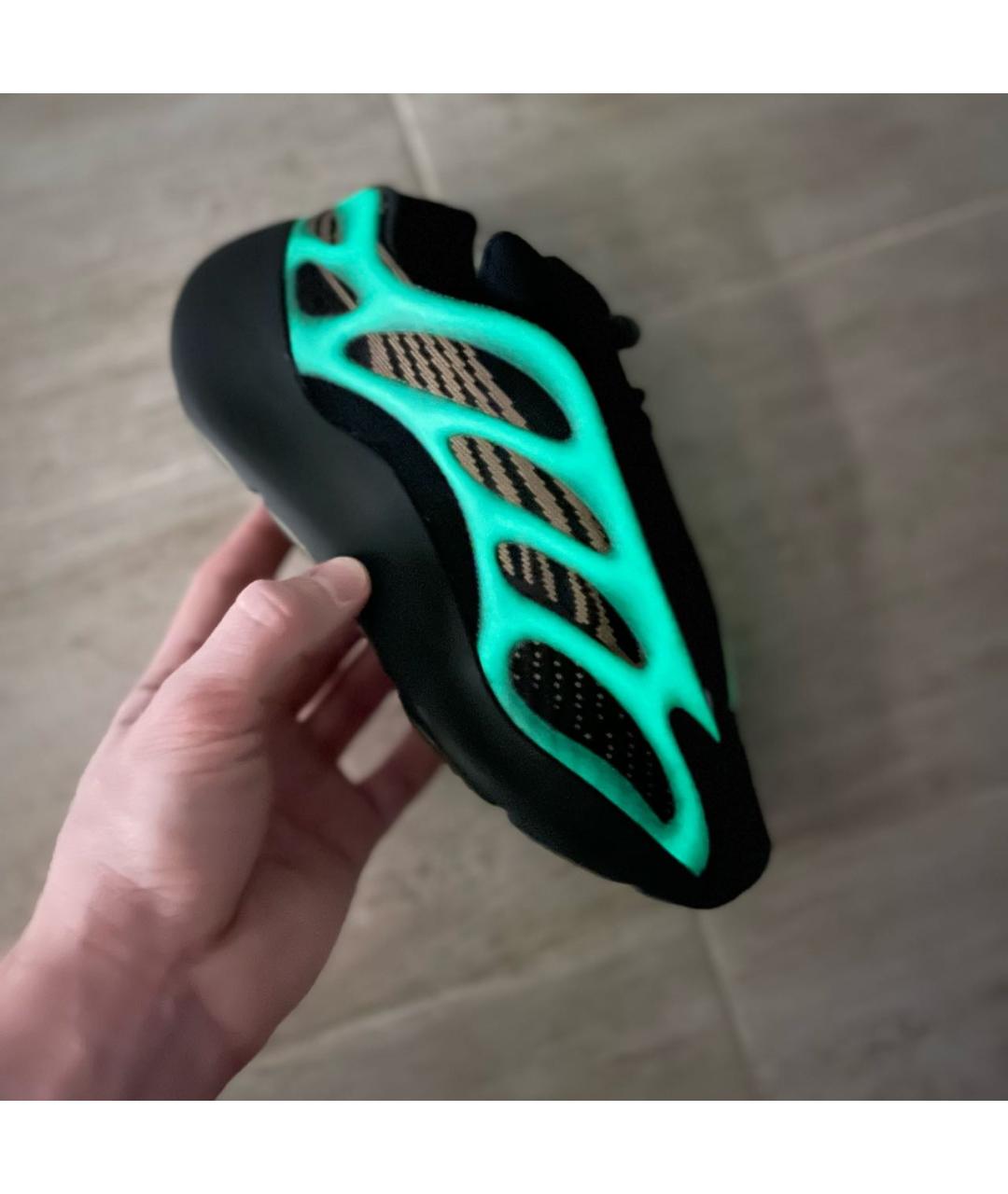 ADIDAS YEEZY Черные текстильные кроссовки, фото 6