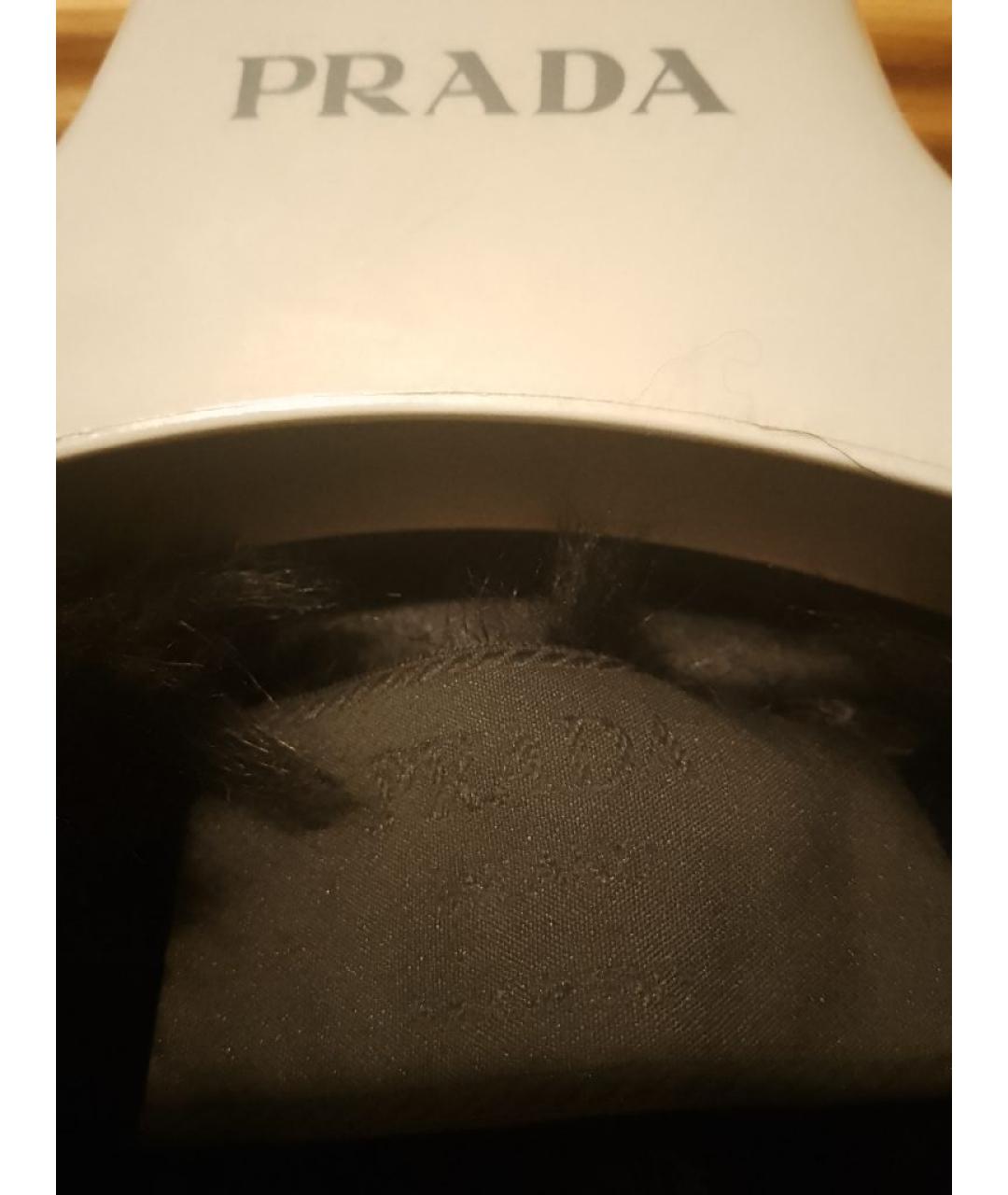 PRADA Черная кожаная дубленка, фото 4