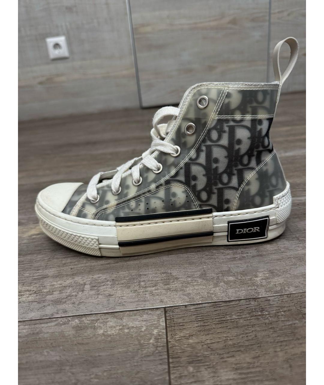 CHRISTIAN DIOR Белые текстильные кеды, фото 5