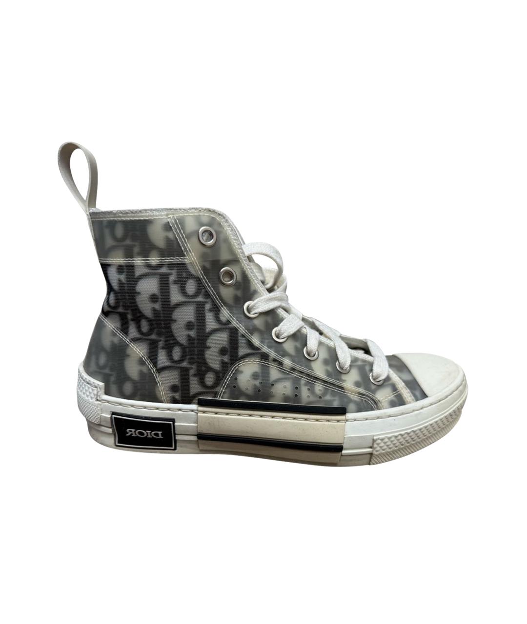 CHRISTIAN DIOR Белые текстильные кеды, фото 1