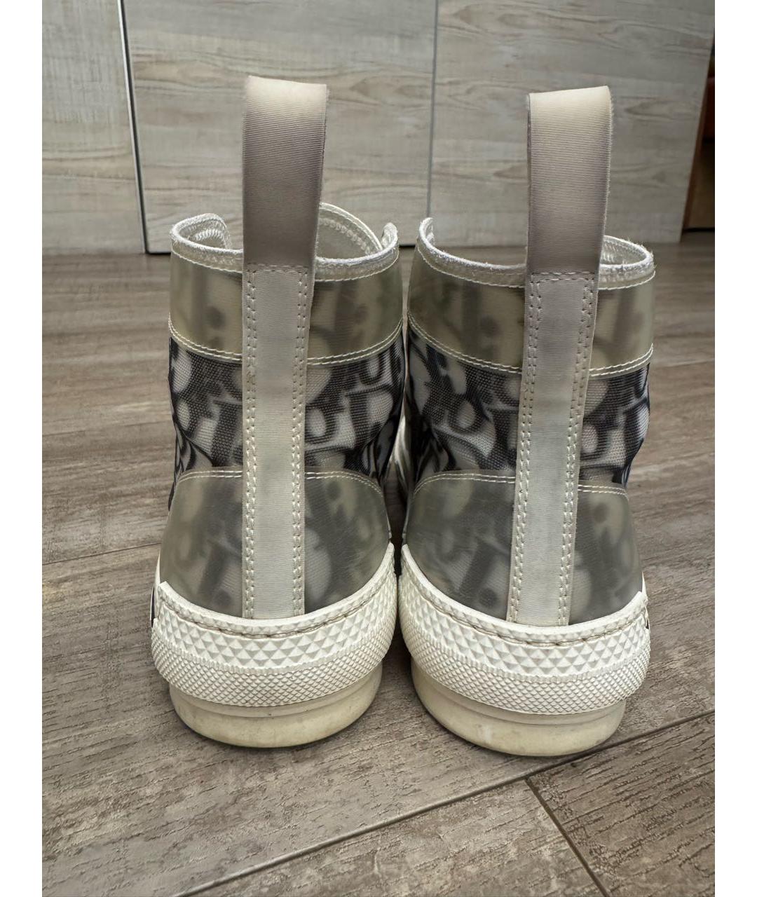 CHRISTIAN DIOR Белые текстильные кеды, фото 4