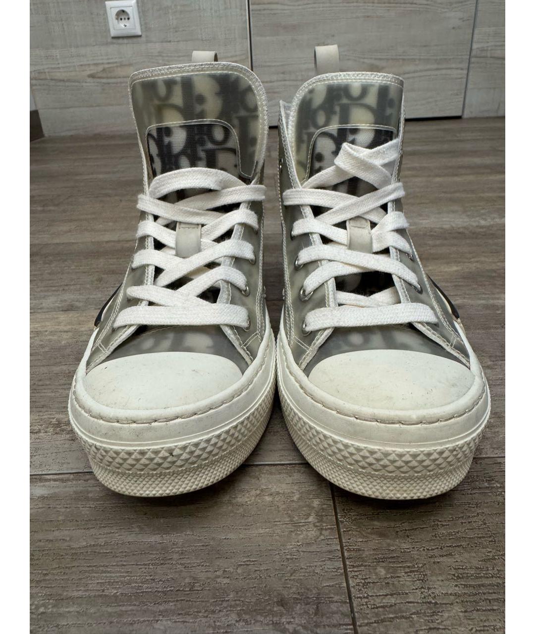 CHRISTIAN DIOR Белые текстильные кеды, фото 2