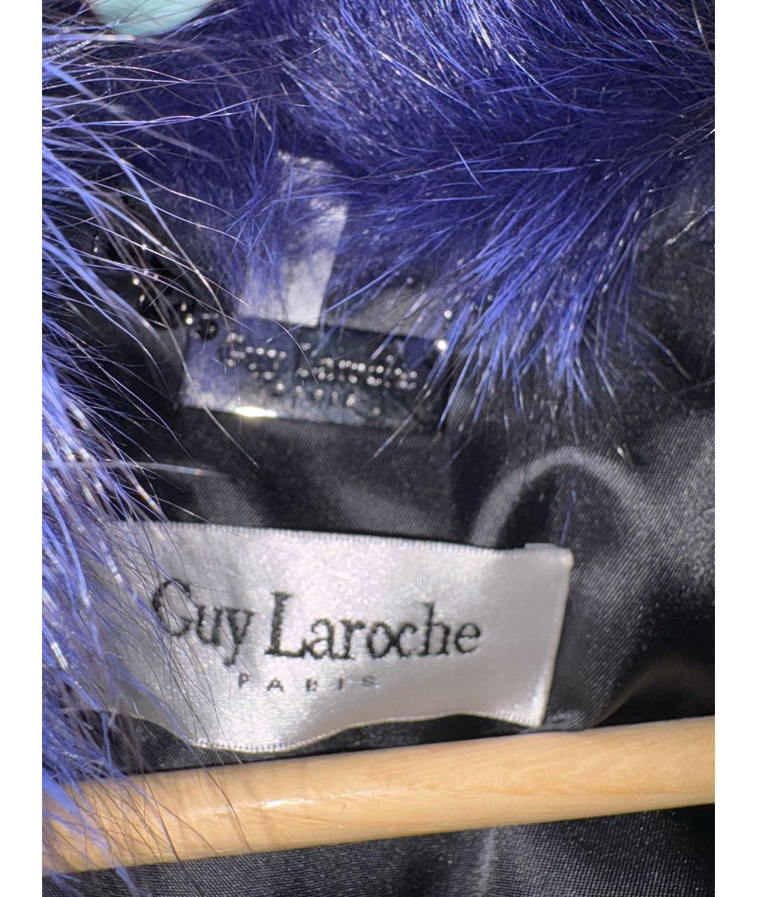 GUY LAROCHE Синий меховой жилет, фото 3
