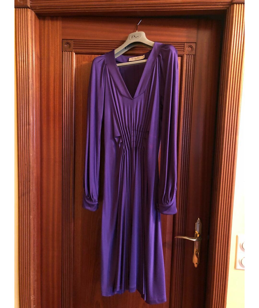 CHRISTIAN DIOR PRE-OWNED Фиолетовое платье, фото 9