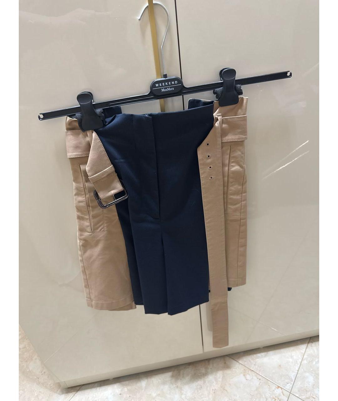 WEEKEND MAX MARA Бежевые хлопковые шорты, фото 5