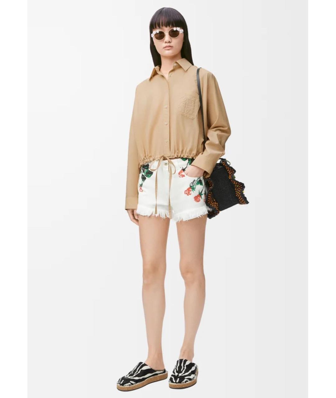 LOEWE Бежевая хлопковая рубашка, фото 2