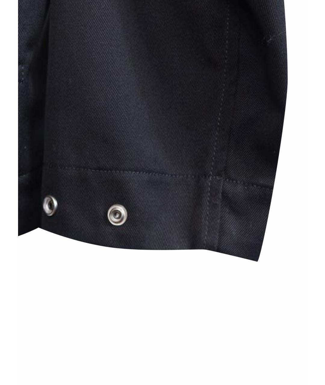 STONE ISLAND Черное хлопковое пальто, фото 6
