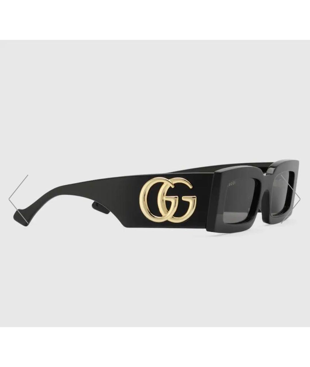 GUCCI Черные пластиковые солнцезащитные очки, фото 8